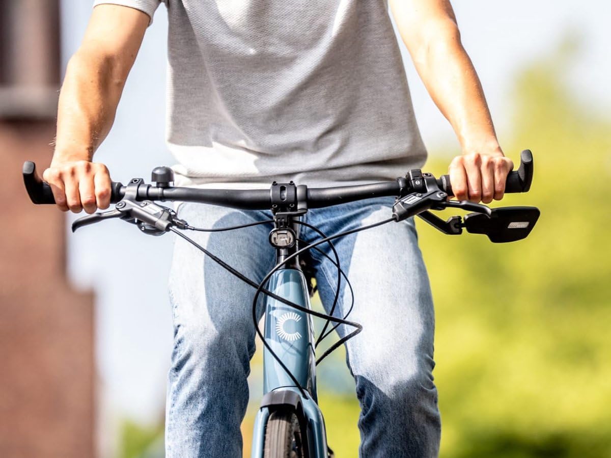 BBB Cycling CityView lusterko rowerowe do roweru elektrycznego prawa strona – pasuje do kierownicy Ø 19-26 mm – powłoka antyodblaskowa – lusterko wsteczne do roweru – czarne – BBM-05 – prawe