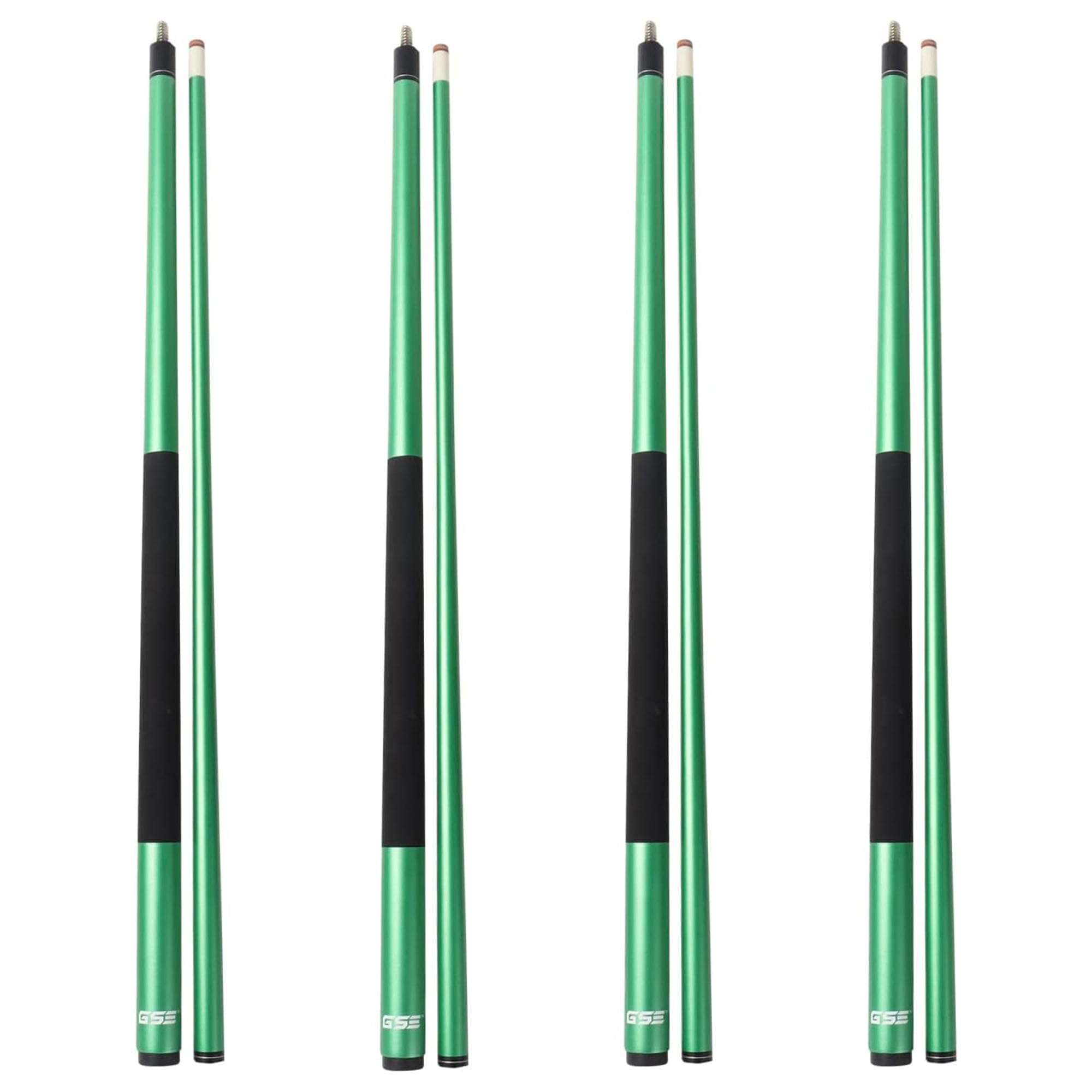GSE Games & Sports Expert 58" 2-Piece Fiberglass Graphite Composite Billiard Pool Cue Stick (Multiple Colors Available, Weight 18oz, 19oz, 20oz, 21oz)