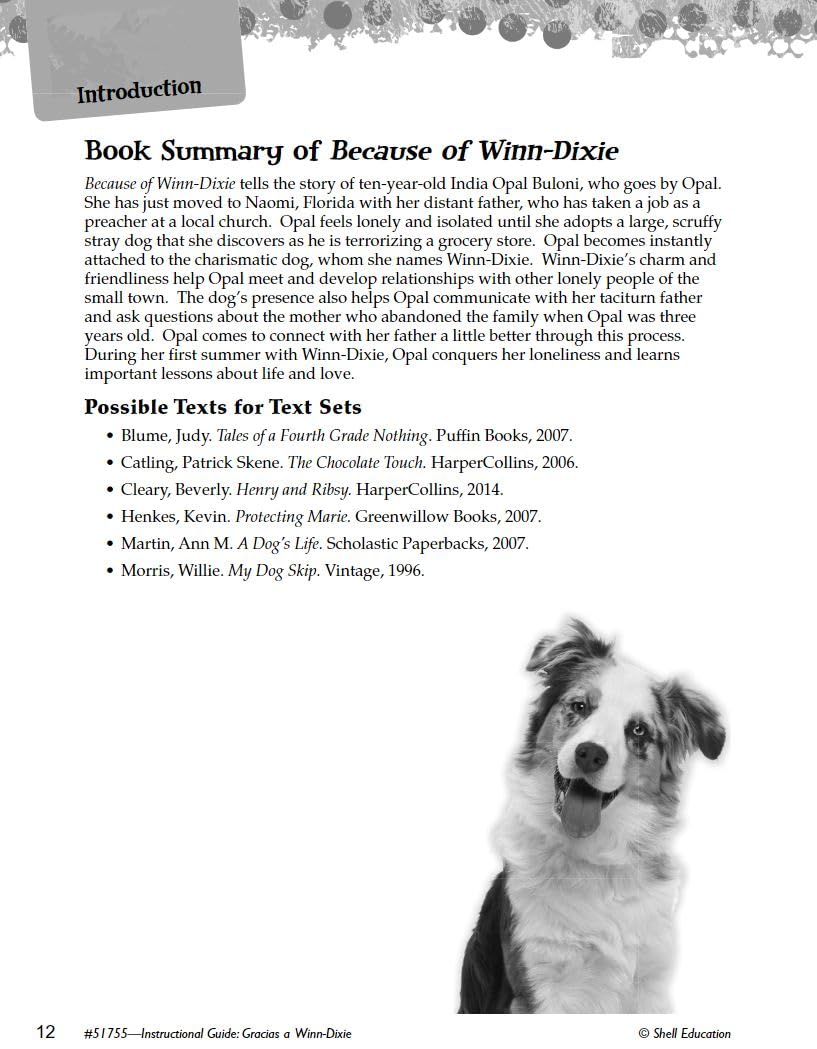 Gracias a Winn-Dixie (Because of Winn-Dixie): An Instructional Guide for Literature - Spanish Novel Study Guide with Close Reading and Writing ... Resource) (Spanish and English Edition) - Image 4