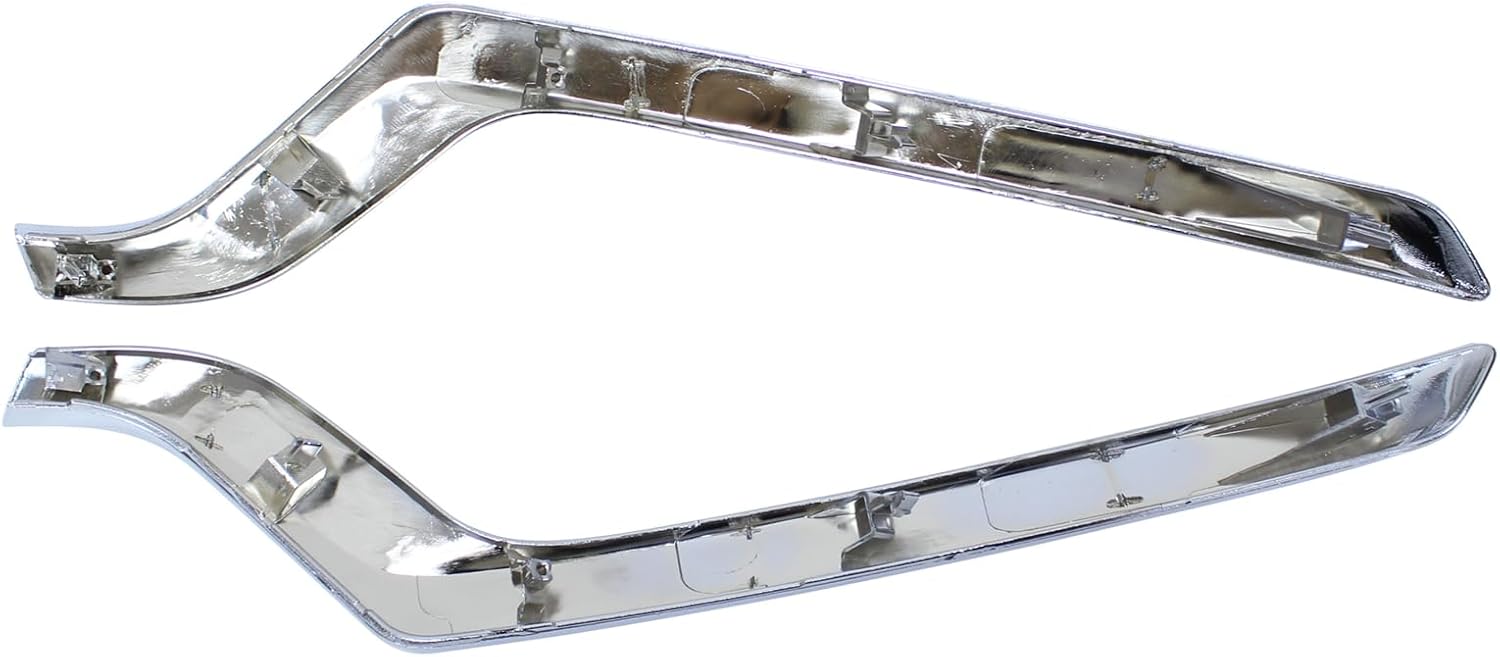 ApplianPar Front Bumper Trim Moldings Left Right Center Chrome for Ford Explorer 2018-2019