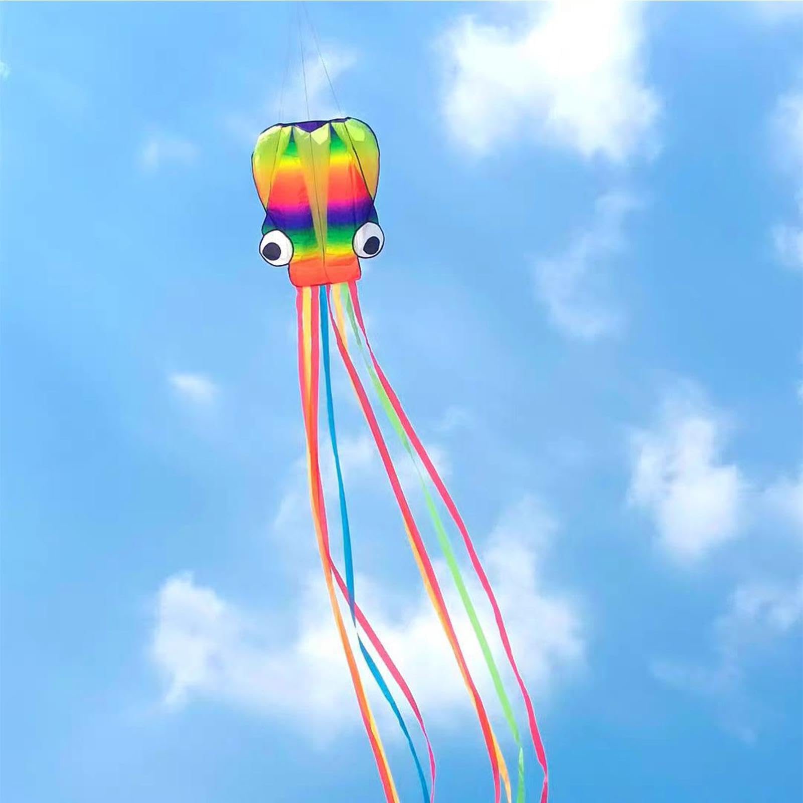 Oprogramowanie ośmiornica latawców, latawiec Octopus Rainbow, Ogromny miękki latawiec ośmiornicy z długimi ogonami, Przenośne składane plażowe gry rodzinne dla dzieci, chłopców, dzieci, dziewcząt