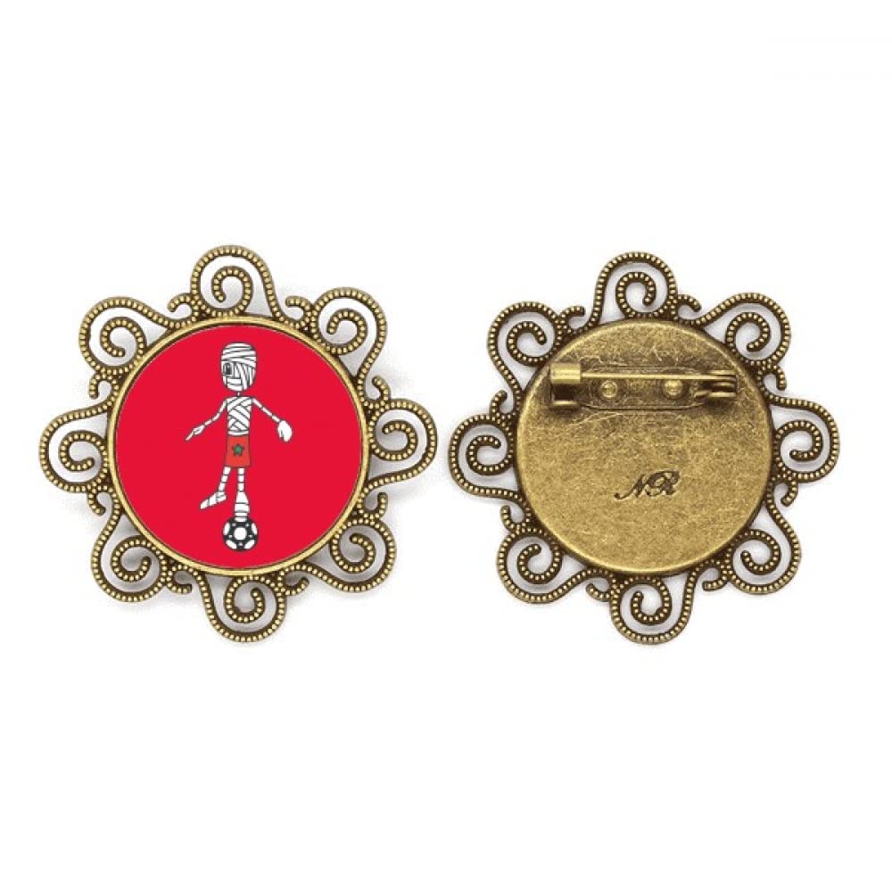 no/nomoroccan soccer sport Flower Brooch Pins Jewelry Gift for Girls