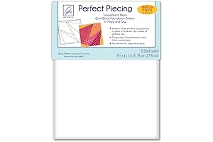 June Tailor Perfect Piecing Printer Fabric 50-Sheet Value Pack