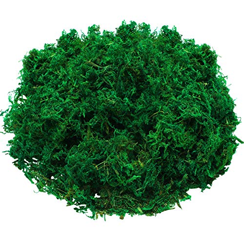 WILLBOND Artificial Moss Green Dried Moss Decorative Fake Bulk Moss for Flower Plant