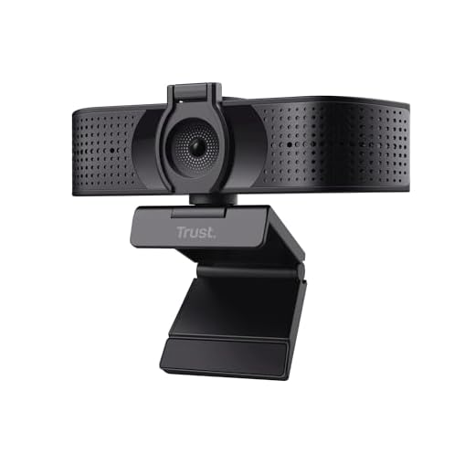 Trust Teza 4K Ultra HD Webcam, 3840x2160, mit 2 Mikrofonen und Autofokus, 30 FPS, USB Plug & Play, Web Kamera for Streaming, YouTube, Teams, Zoom, Skype, PC, Laptop, Mac, MacBook - Schwarz