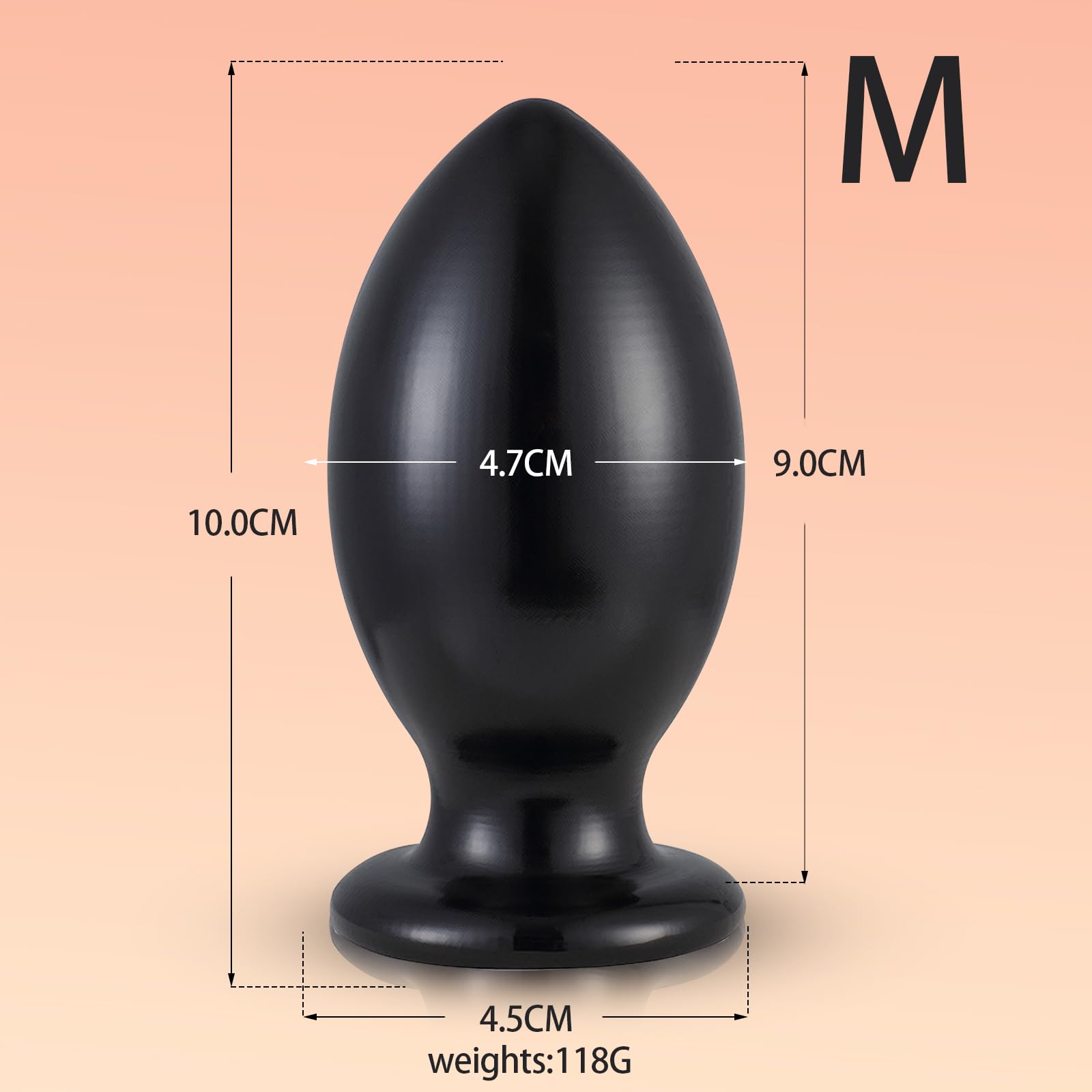 BDSMYOU Plug Anale Extra Large XXL Sex Toys,Dildo Anale Anal Plug Analesex Toy Dilatatore Ano per Donna Uomo,Toys Sessuali per Donna,Sexytoysys Uomo Coppia (M)