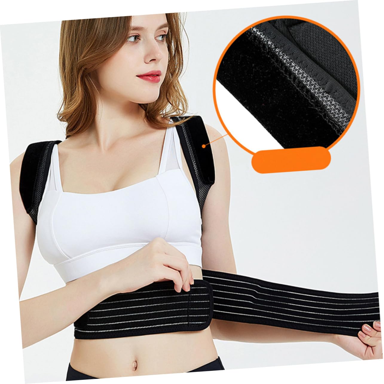 FRCOLOR Belt Carrier for Posture Posture Trainer Strap Adjustable Stand Hunchback Shoulder Posture Brace Belt for Posture Device Belts for Black