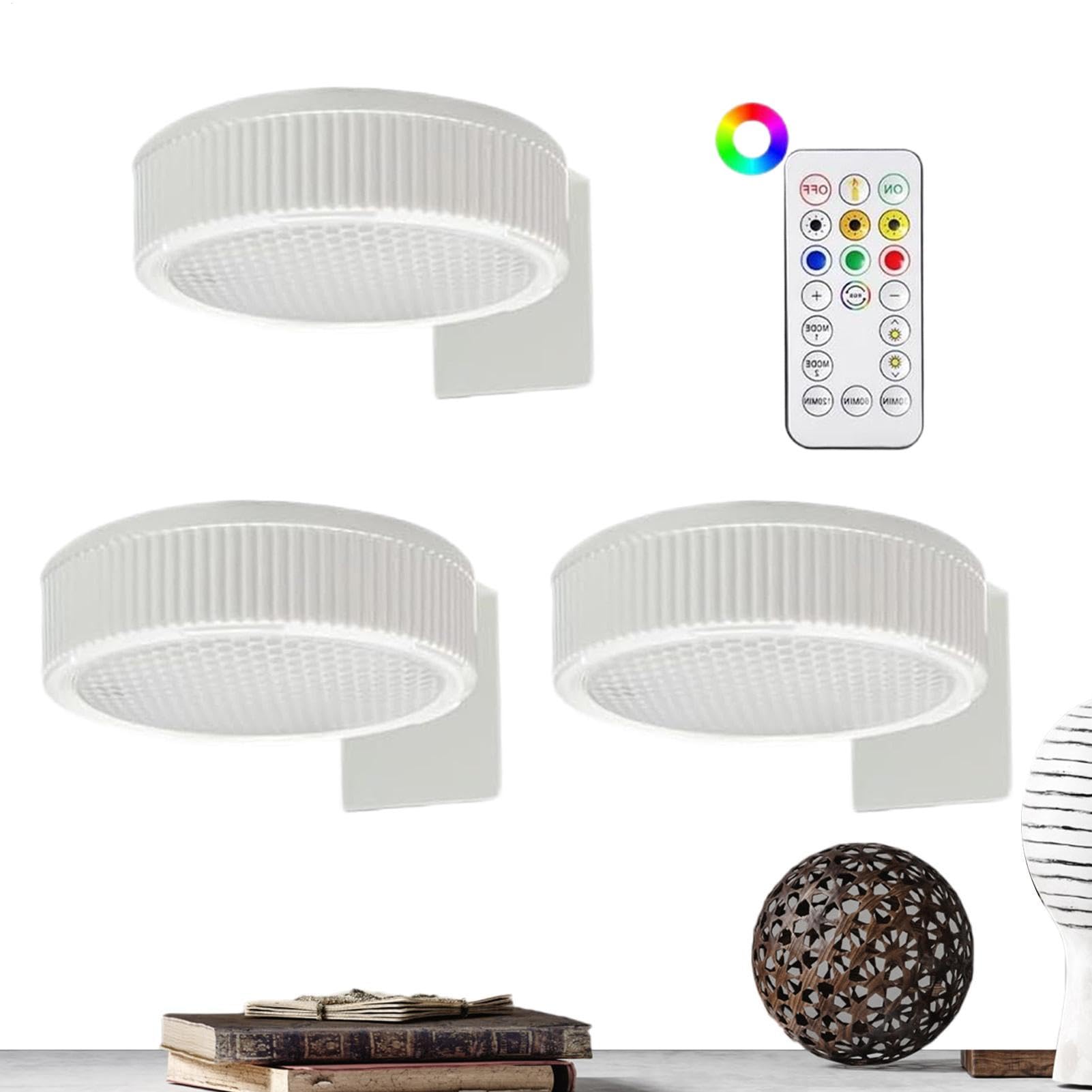 Luci Per Quadri Ricaricabili Da Parete 3x,Remoto Control Art Displa Lampada Novità,Luci A Disco,Dimmerabili E Timer,Illuminazione Artistica Per Dipinti Senza Fili,Luce Per Esposizione Artistica