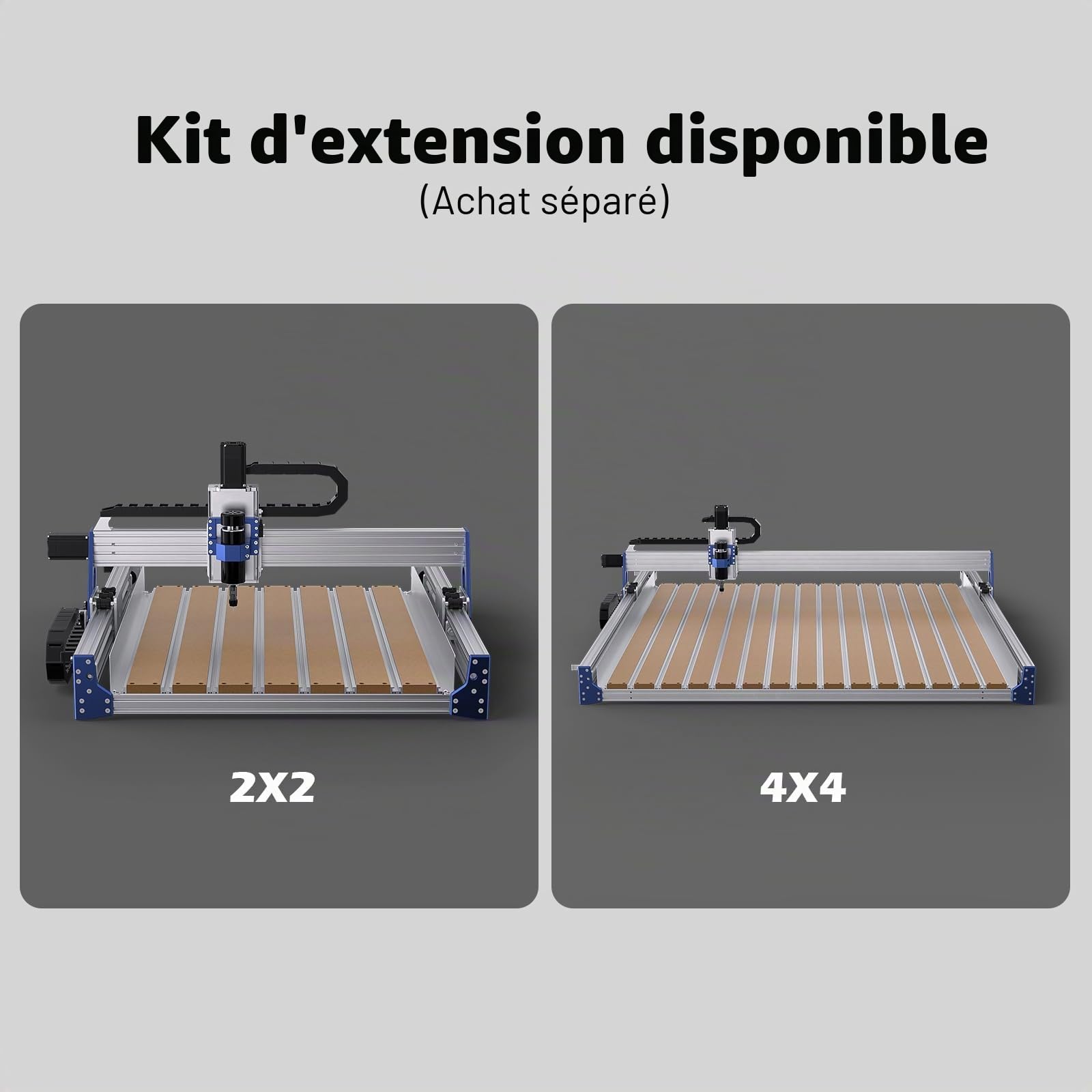 Genmitsu SainSmart Fraiseuse CNC mise à niveau avec moteur à boucle fermée et vis à billes PROVerXL 4030 V2, machine de gravure à 3 axes pour bois, métal, acrylique, PCB, MDF, 400 x 300 x 110mm