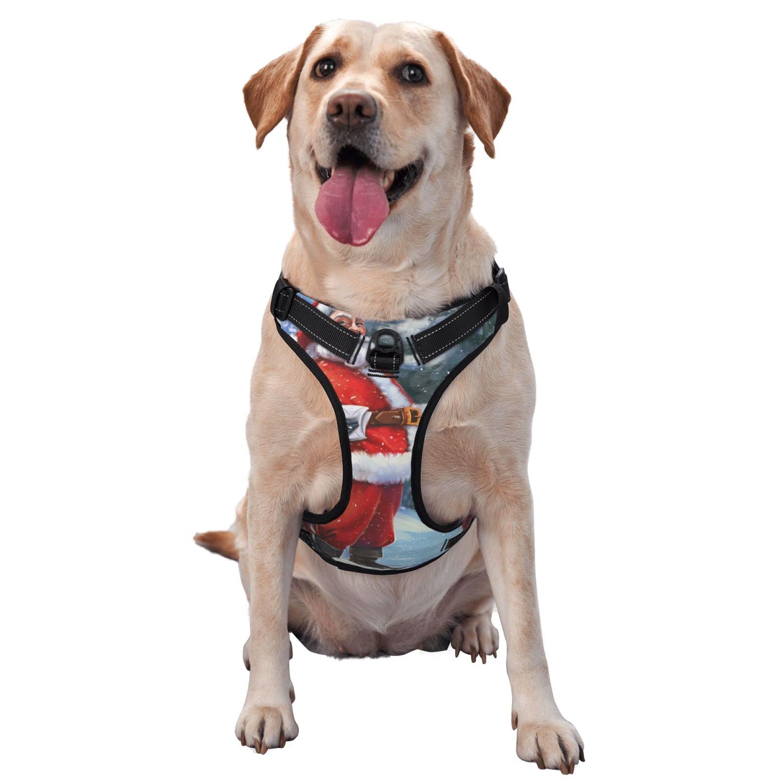 Gilet de Noël pour chien et harnais Oxford réfléchissant idéal pour les sorties festives