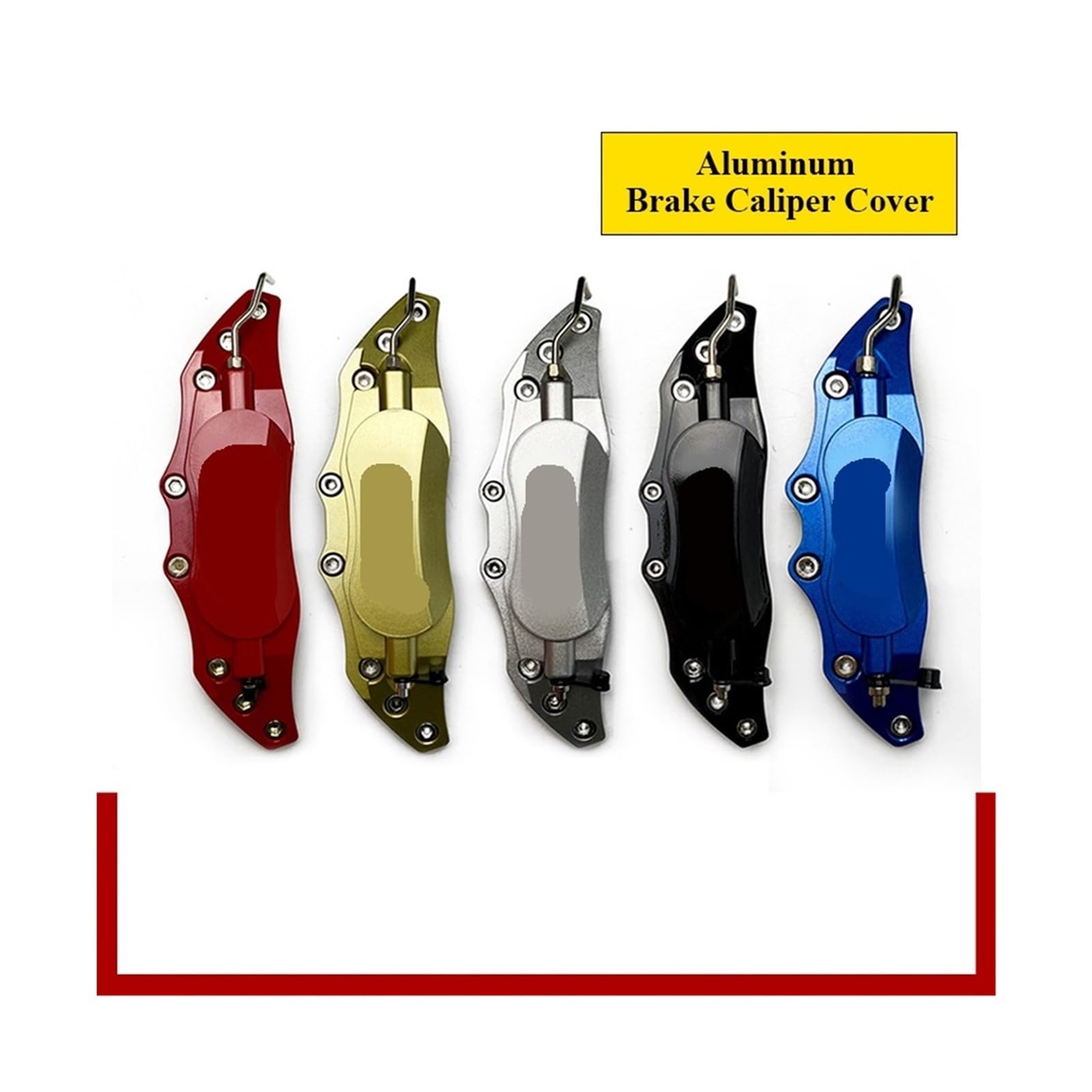 Osłona Zacisku Samochodowego 2 Szt. Metalowych Aluminiowych Osłon Zacisków Hamulcowych Samochodowych W Rozmiarze S/M/L, Pasujących Do BUICK Regal Lacrosse(2Pcs M size Gold)