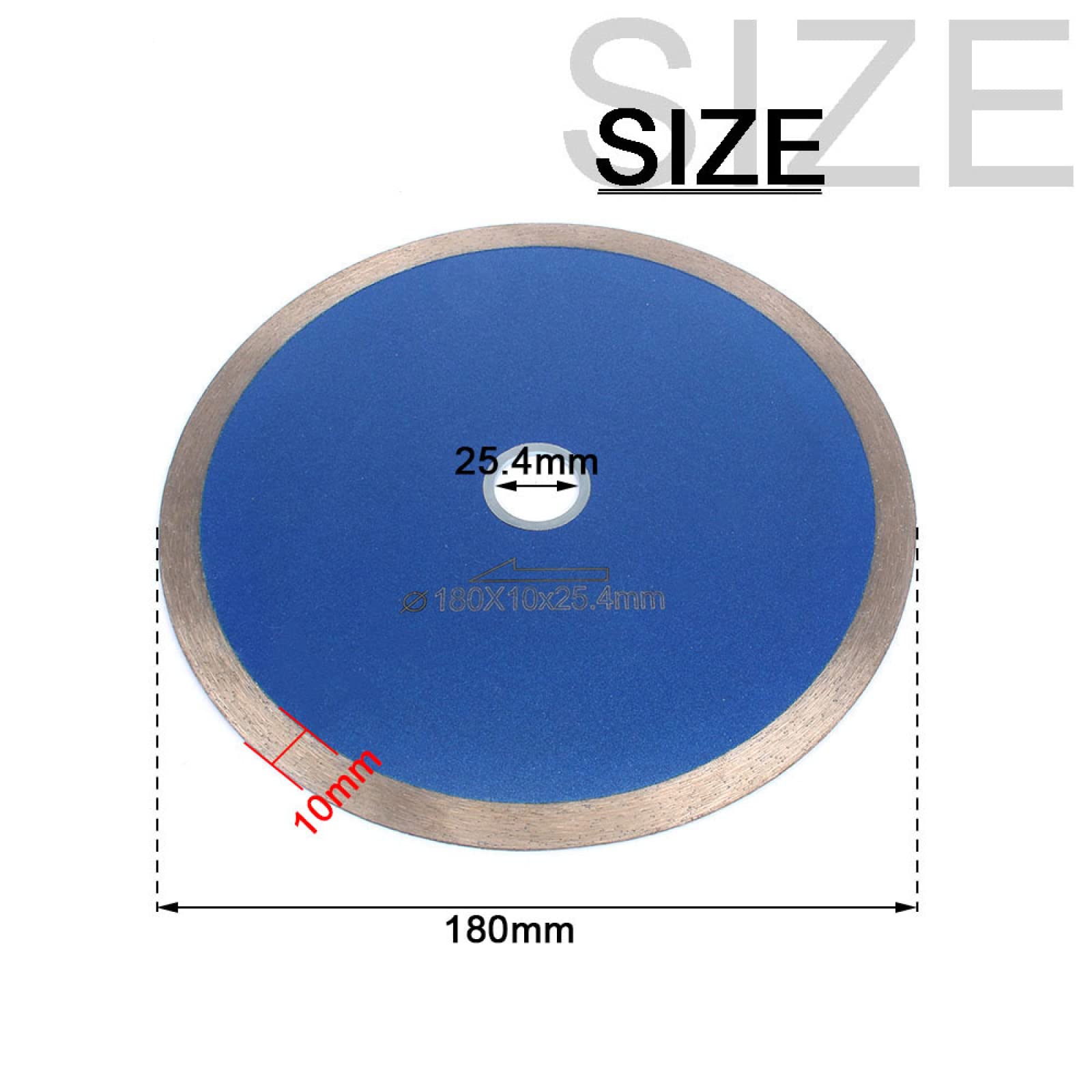 1pc 105mm-350mm Diamante Seghe Lame Ruota Circolare Diamante Dischi Da Taglio Per Utensili Rotanti Vetro Metallo Vetro Pietra Taglierina,125 Mm