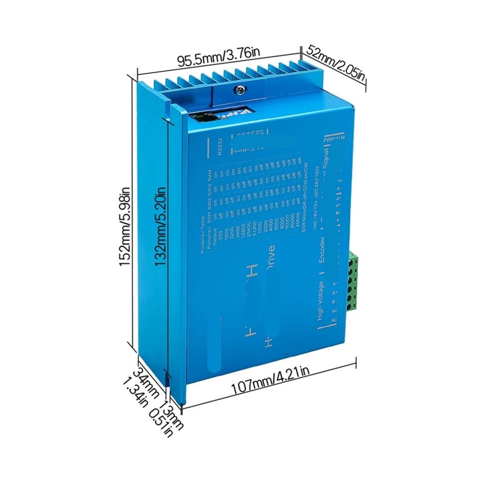 Unidad de motor paso a paso, servoaccionamiento híbrido HBS86H AC18-70V o DC 24-100V for controlador paso a paso nema 34