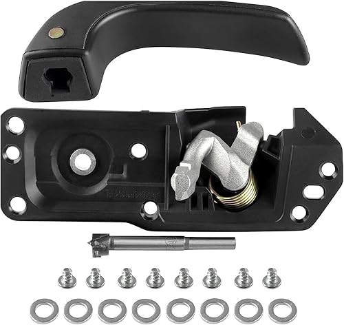 Lcyolada Kit de manija de puerta interior delantera izquierda lado del conductor para Chevy Silverado Avalanche Suburban Tahoe GMC Sierra Cadillac