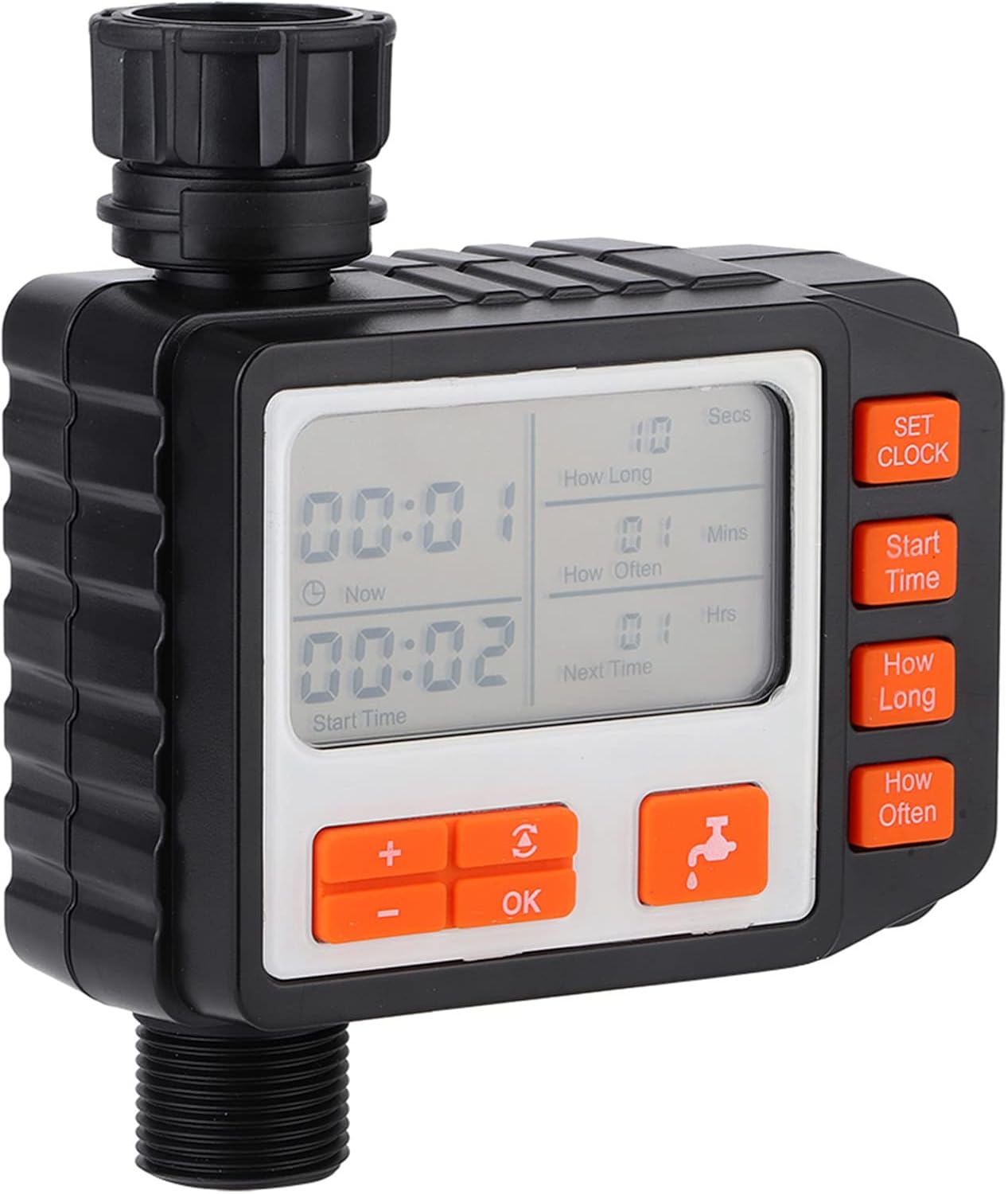 Electronic Garden Watering Timer Efficient Irrigation Controller LCD Display for Home Gardening ABS As Shown in the Picture