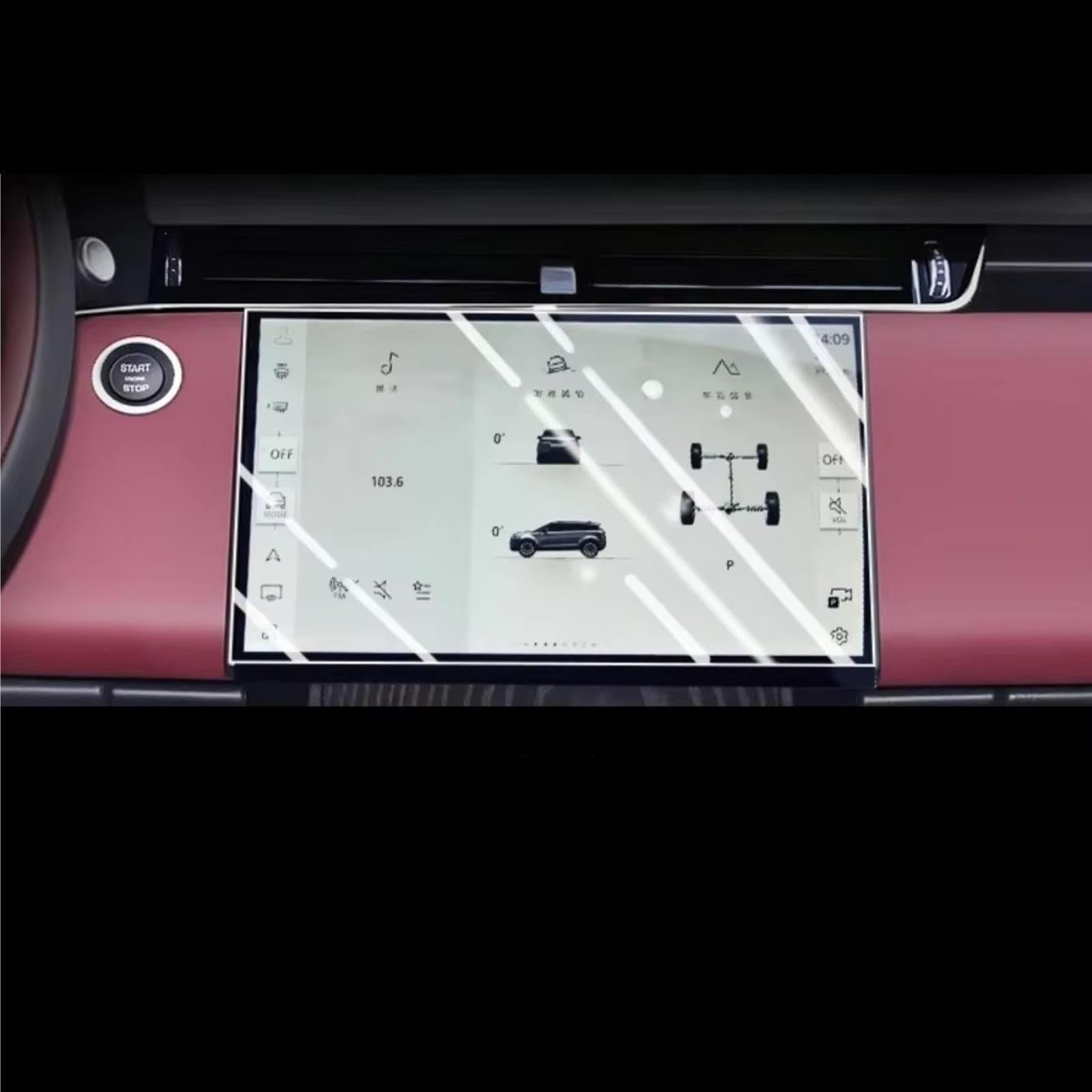 Auto-Navigationsbildschirmfolie für Range für Rover für Velar
