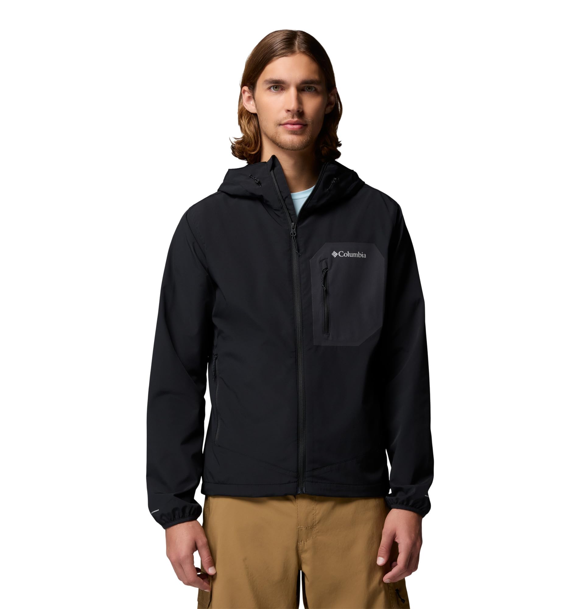 Columbia Tall Heights III Hooded Softshell, Chaqueta De Softshell Cortavientos para Hombre