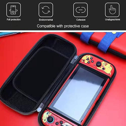 Miniatura 2 de PERFECTSIGHT Bonita funda de transporte compatible con la consola Nintendo Switch Lite OLED, funda de transporte de viaje de carcasa rígida Kawaii