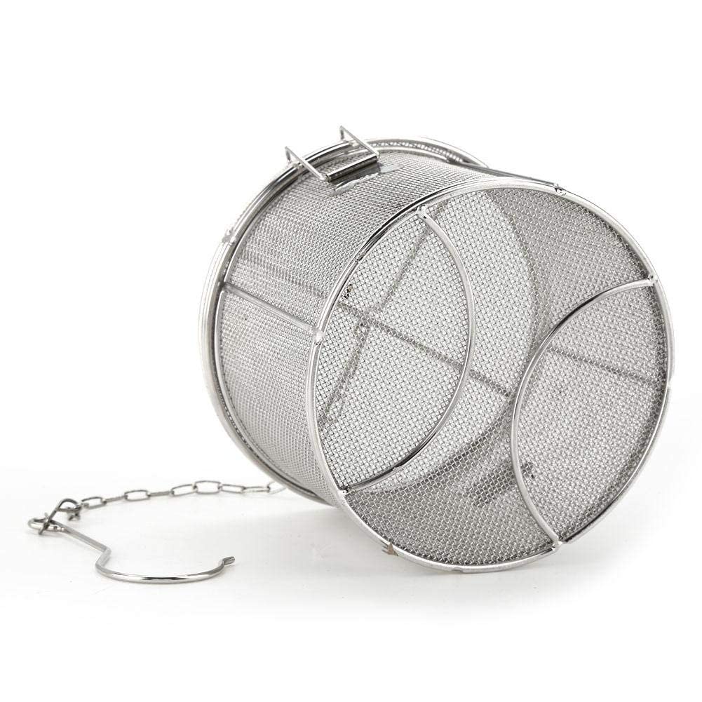 Colador de Condimento de Especias Acero Inoxidable Colador de Bolas de Té Sopa de Condimentos Seperation Cesta Filtro de Especias Herramientas de Cocina[14 * 10]