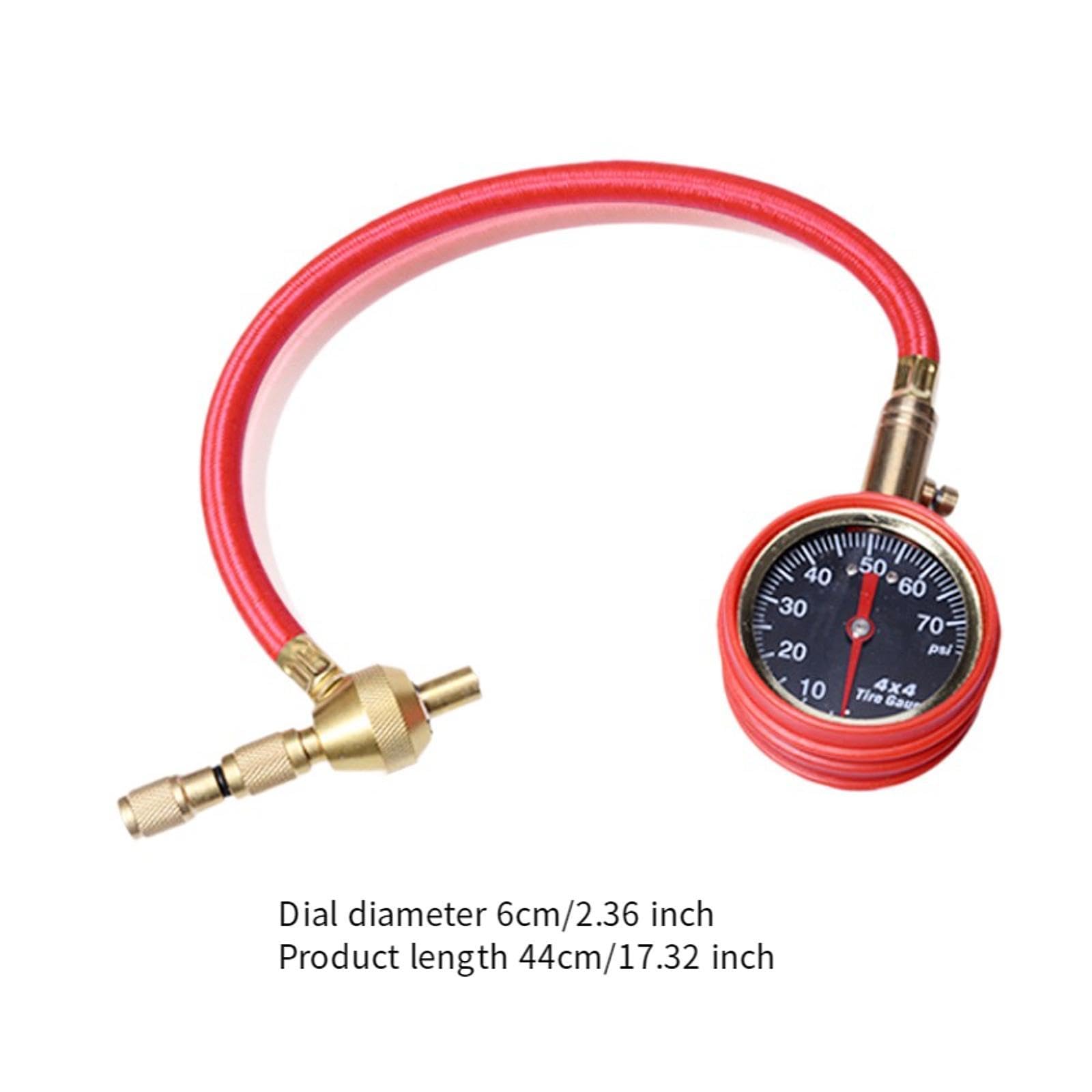 Desinflador de Neumáticos 4x4, Manómetro de Presión de Neumáticos de 0 a 70 PSI para Camiones, Motocicletas Y UTV.