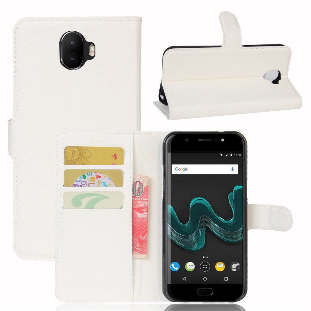 WIKO wim Wallet Case, Premium PU Leather Flip Folio Wallet Case with Card Slot, Stand Holder and Magnetic Closure [TPU Shockproof Interior Case] Compatible with WIKO wim