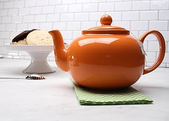 RSVP Large Stoneware Chai Teapot -Microwave & Dishwasher