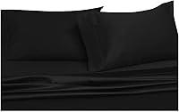Vista 7 de Royal Hotel Bedding Sábanas de 3 piezas de algodón suave, juego de sábanas de 340 hilos, sábana de 100% algodón sólido, tejido satinado, bolsillo