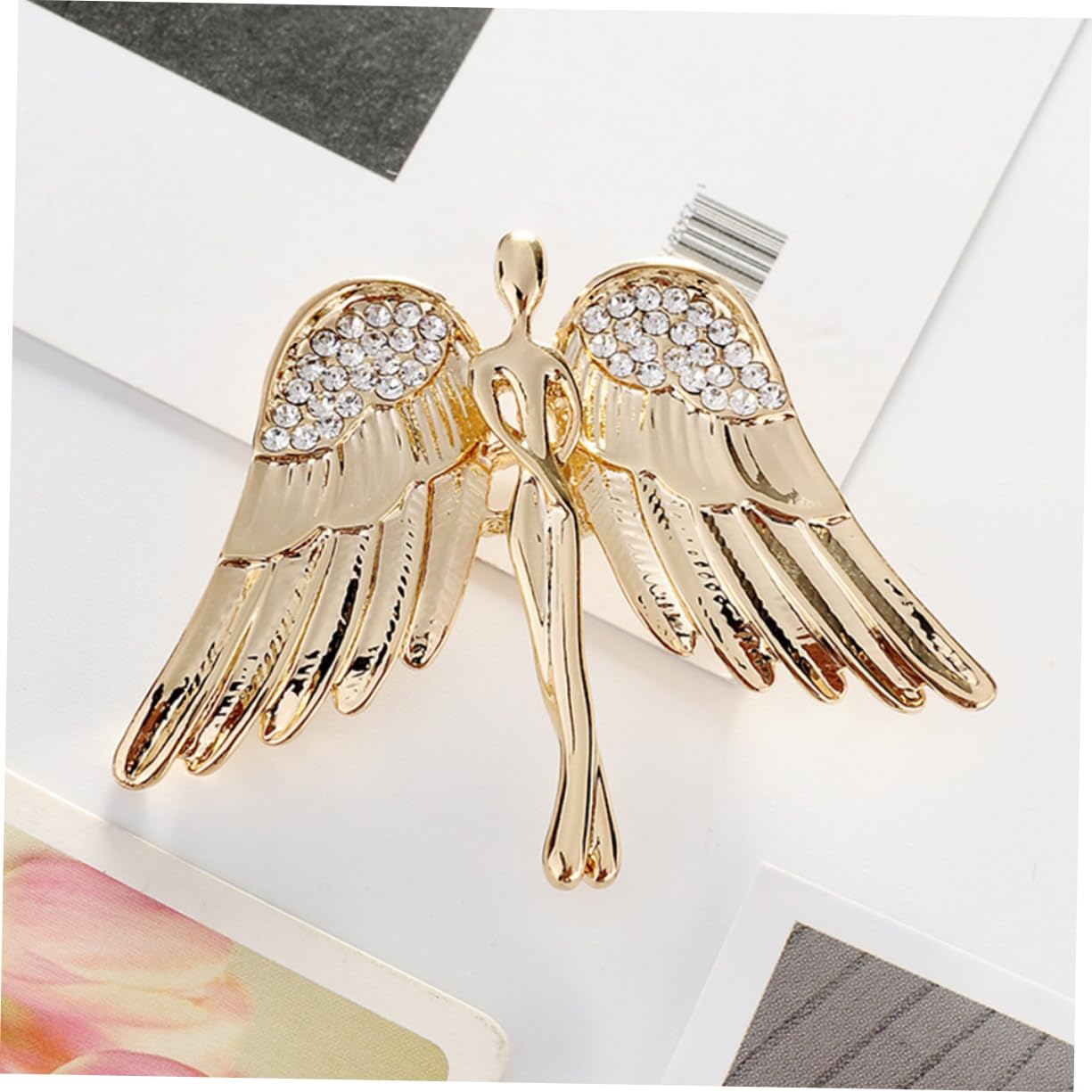 Broche de Metal para Solapa de Ropa de Mujer, Estilo estético, para Sombrero o Chal, aleación de Zinc Dorado.