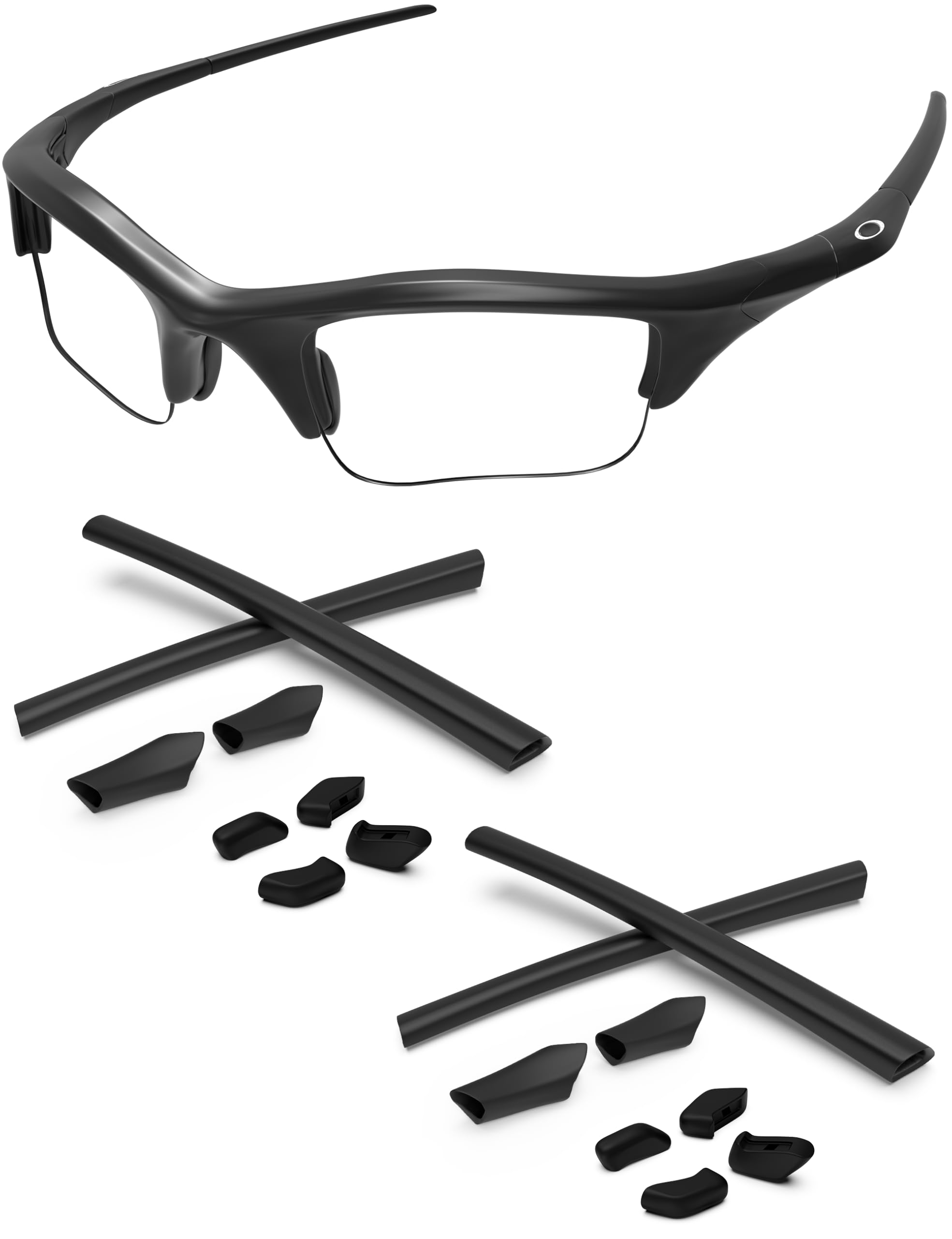 PapaViva Replacement Nose Pieces & Ear Socks Rubber Kits for Oakley Half Jacket/Half Jacket XLJ