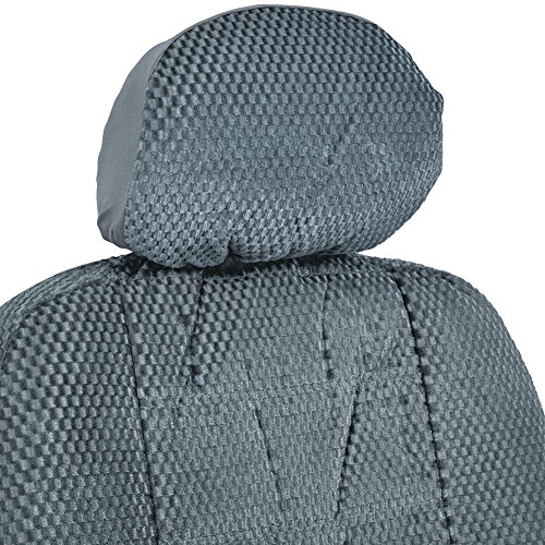 Charcoal Dotted Cloth Scottsdale Style 4 Piece Premium Low Back Auto Seat Covers For Vw Passat #TOP3