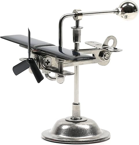 MagicTech Molino de viento de energía solar, hélice negra, creativo molino de viento giratorio para automóvil, adornos dinámicos, decoración