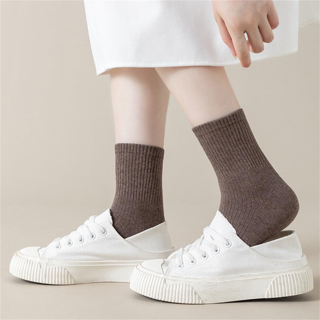 Mid Length Socks Spring and Autumn Styles Cotton Micro Pressure Slimming