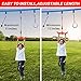 Ninja-Twister Swing Spins Set: Slackline Attachments - 360° Handle Twist-Spin Flips Toy Activate Ninja Powers Warrior Accessories Kids Hang Toys for Playground Backyard, Red