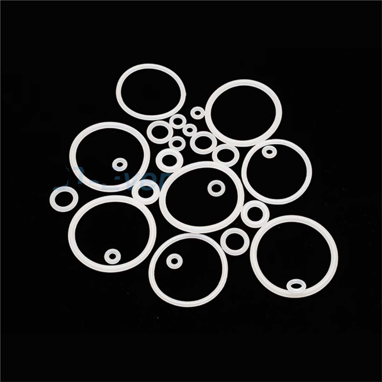 Weiße Silikon-O-Ring-Dichtung, 1/1,2 mm Außendurchmesser, 3~50, Silikon-O-Ring-Unterlegscheibe, lebensmittelechter Dichtungsring, wasserdicht und isoliert(OD 6mm (100Pcs),CS 1mm)