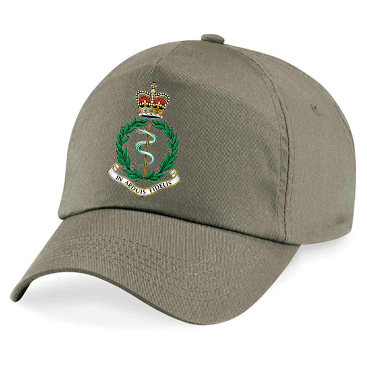 PSave Royal Army Medical Corps Insignia Embroidered Baseball Cap British Army Military Embroidery (Military Green)