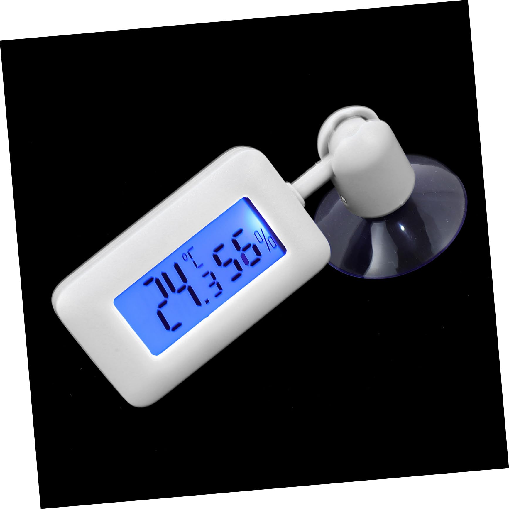 Angoily 4stücke Reptilien-terrarium-thermometer Mit Saugnapf Digitales Temperatur Und Hygrometer Für Bearded Dragons Und Leopardgeckos Drehbar Große Anzeige Kompakt Präzise Messung