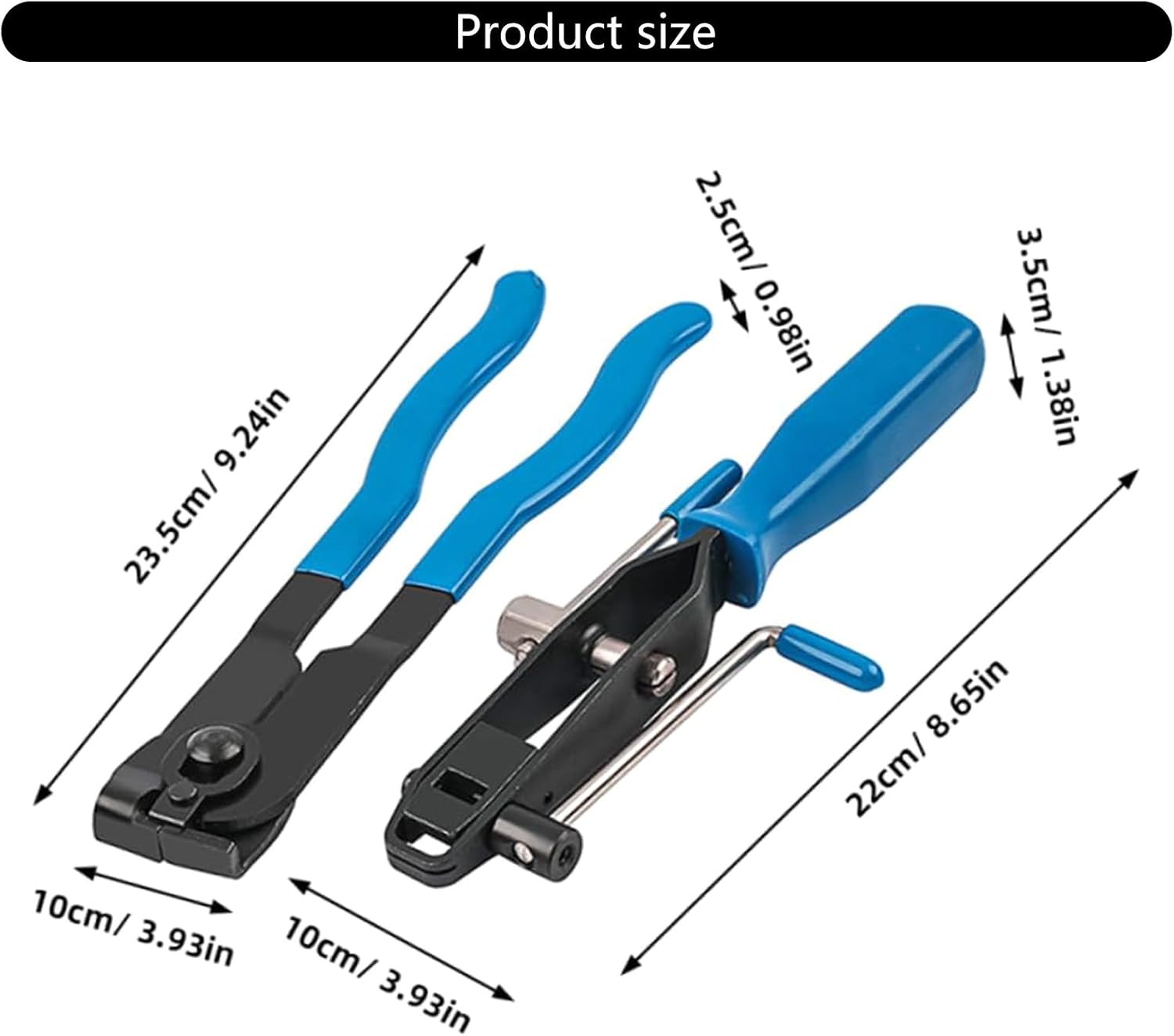 Heavy Duty Automotive Tool Blue CV Joint Boot Clamp Pliers Set For Water Pumps And Cooling Systems Hoses CV Joint Ear Clamp Banding Tool Set For Vehicles