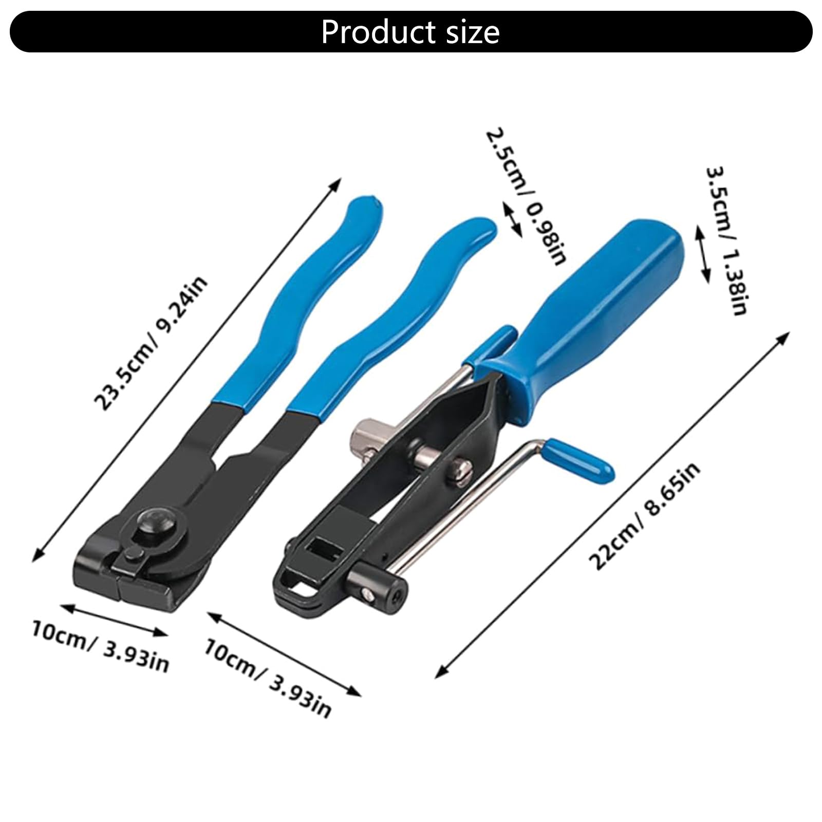 Heavy Duty Automotive Tool Blue CV Joint Boot Clamp Pliers Set For Water Pumps And Cooling Systems Hoses CV Joint Ear Clamp Banding Tool Set For Vehicles