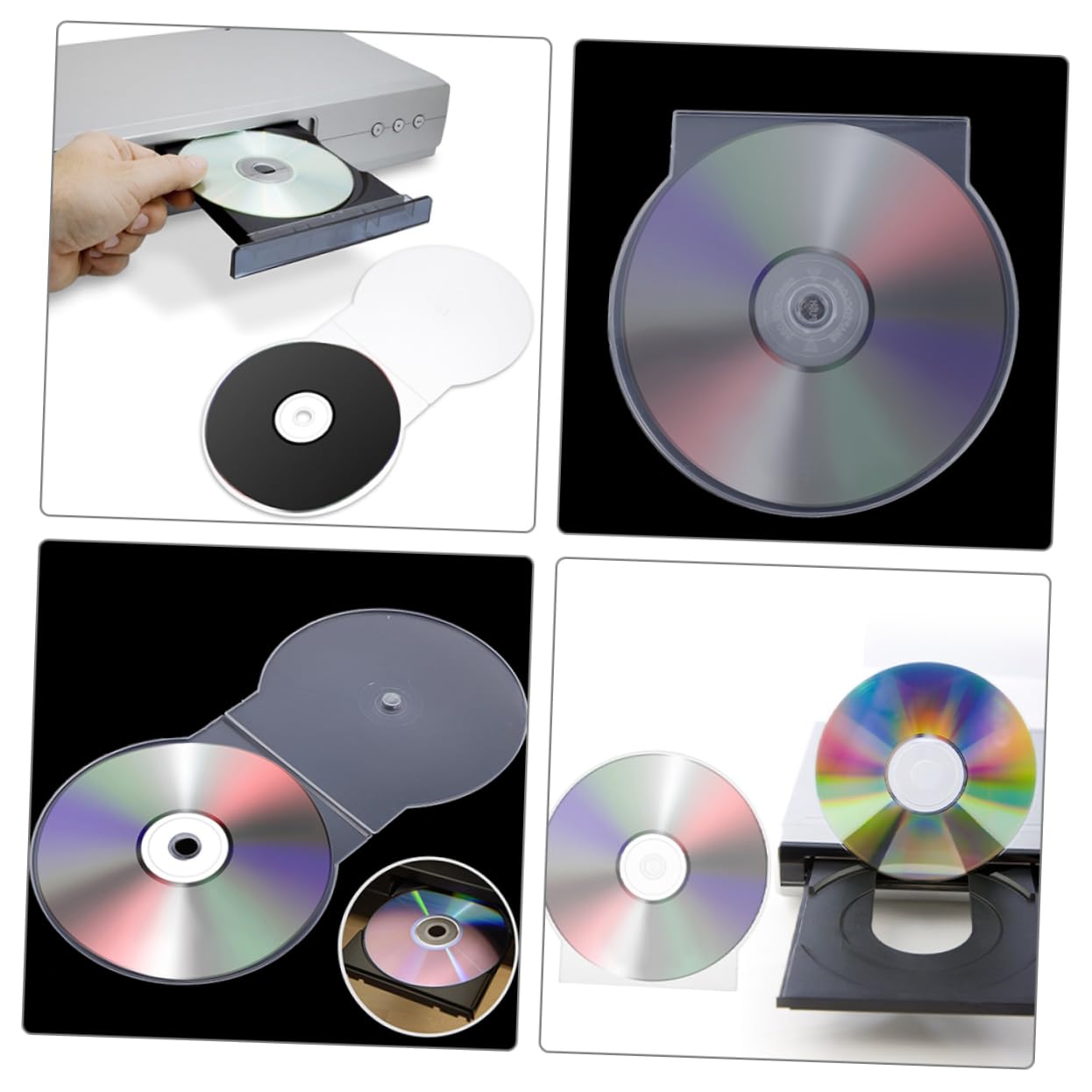 CHILDWEET 50pezzi Scatola Per Cd in Plastica Trasparente Custodia Per Dvd Singolo Custodie Standard Per Cd e Dvd Per Organizzazione e Protezione Da Graffi e Polvere