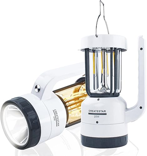 Miniatura 1 de Linterna de campamento con batería recargable, linternas superbrillantes de emergencia, luces de campamento colgantes con 4 modos para senderismo,