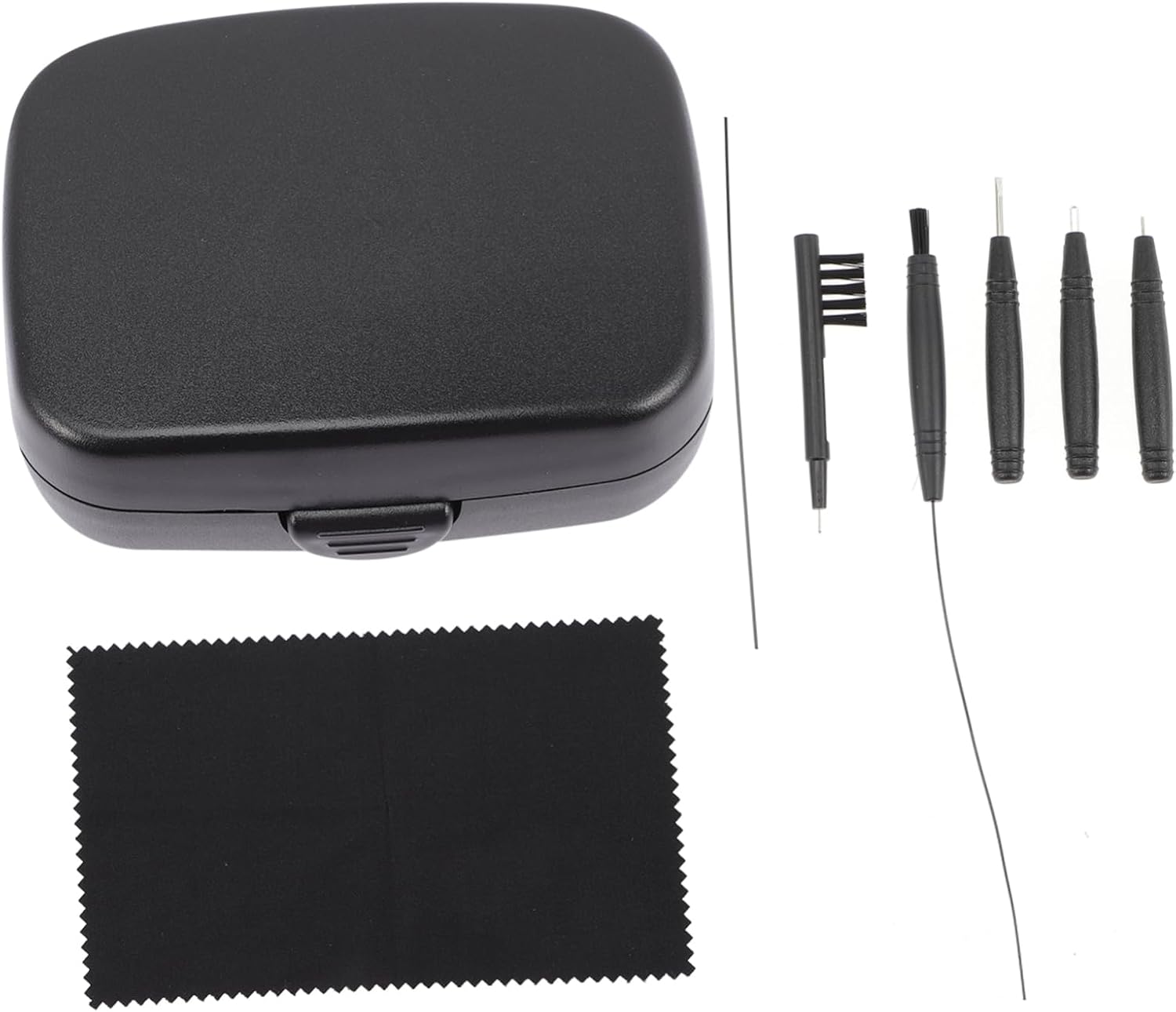 Didiseaon 1Set BTE Cleaning Brush Tool with Case Portable Earphone Kit Lightweight Design Non Slip Handle for Safe Cleaning for BTE