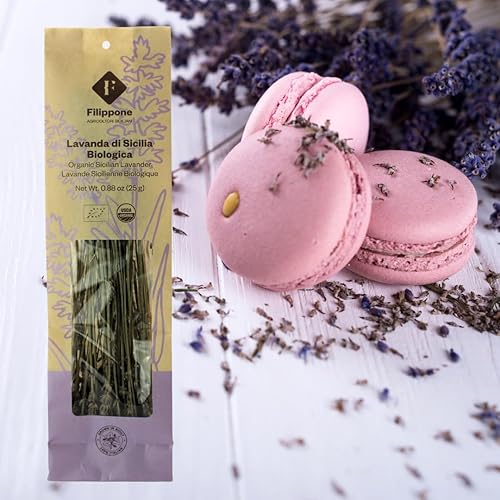 Miniatura 4 de Manojo de lavanda seca orgánica 25 g (0.88 oz), recién cultivado en las montañas de Sicilia, lavanda culinaria, ramas de lavanda seca italiana,