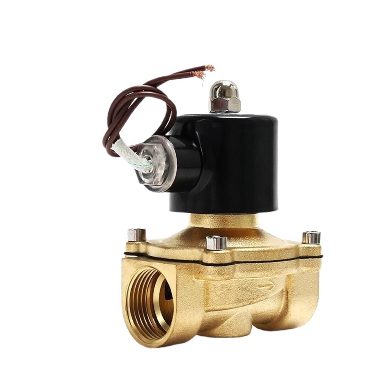 Électrovanne en laiton 2" normalement fermée 220VAC vanne eau de chauffage