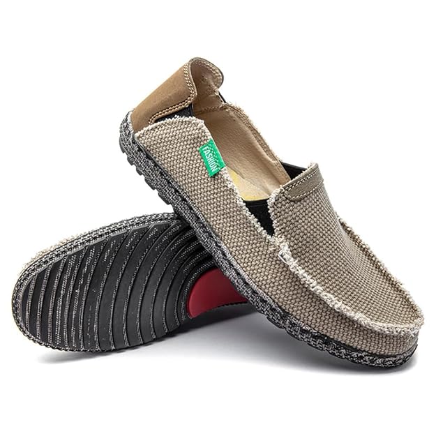 Buy JAMONWU Men's Slip on Shoes Cloth Shoes Deck Shoes