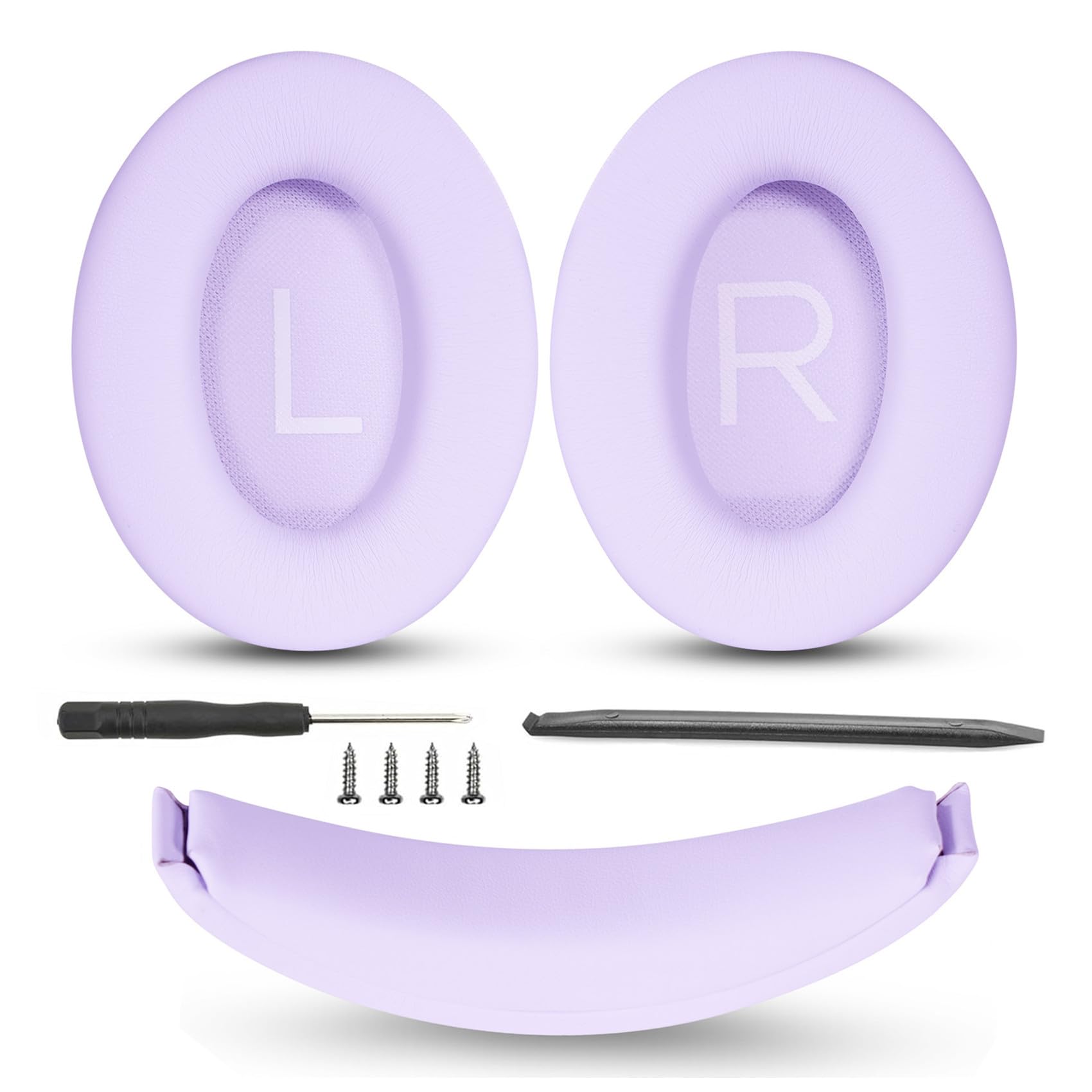 TaiZiChangQin Upgraded Headband Earpads Kit Replacement Ear Pads Pillow Compatible with Bose QuietComfort 45 QC45 35 QC35 QC35 II Headphone Protein