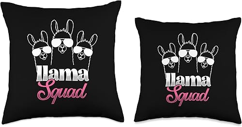 Miniatura 3 de Funny Llama Squad Funny Llamas Sunglasses Gift Squad  Divertidas gafas de sol  Almohada para fanáticos de llamas, 18 x 18, multicolor