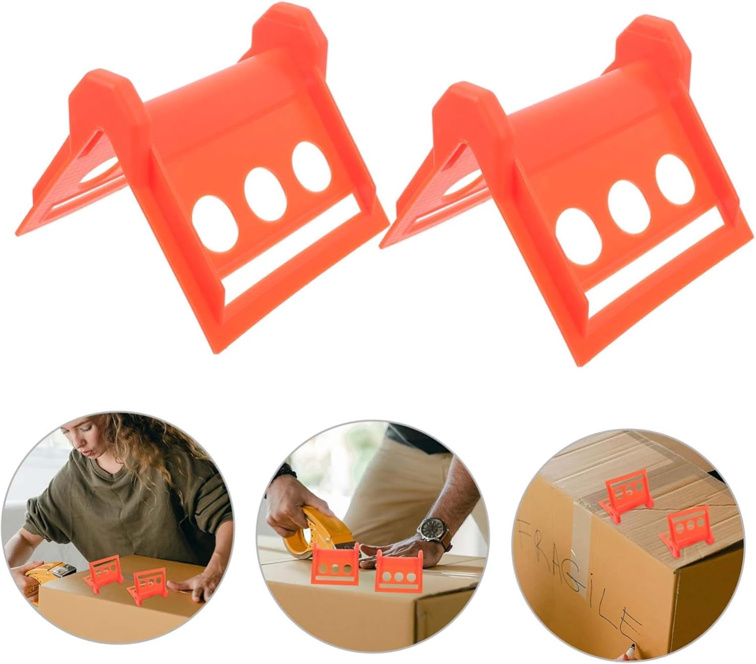 10pcs Heavy Duty Plastic Corner Guards for Cargo Versatile Edge Protectors for Trailers and Moving Robust User-friendly Design for Efficient Loading and Unloading