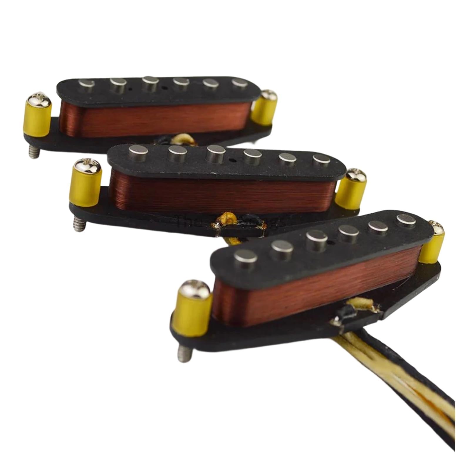 Retro Alnico 5 E Gitarren Tonabnehmer Set SSS Single Coil 5.6 K Blanker Emaillierter Draht