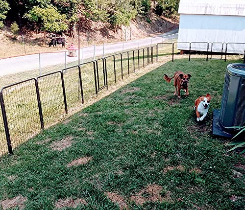 FXW 32" Aster Dog Playpen for Camping/Yard, 32 Panels, Silver - Image 7