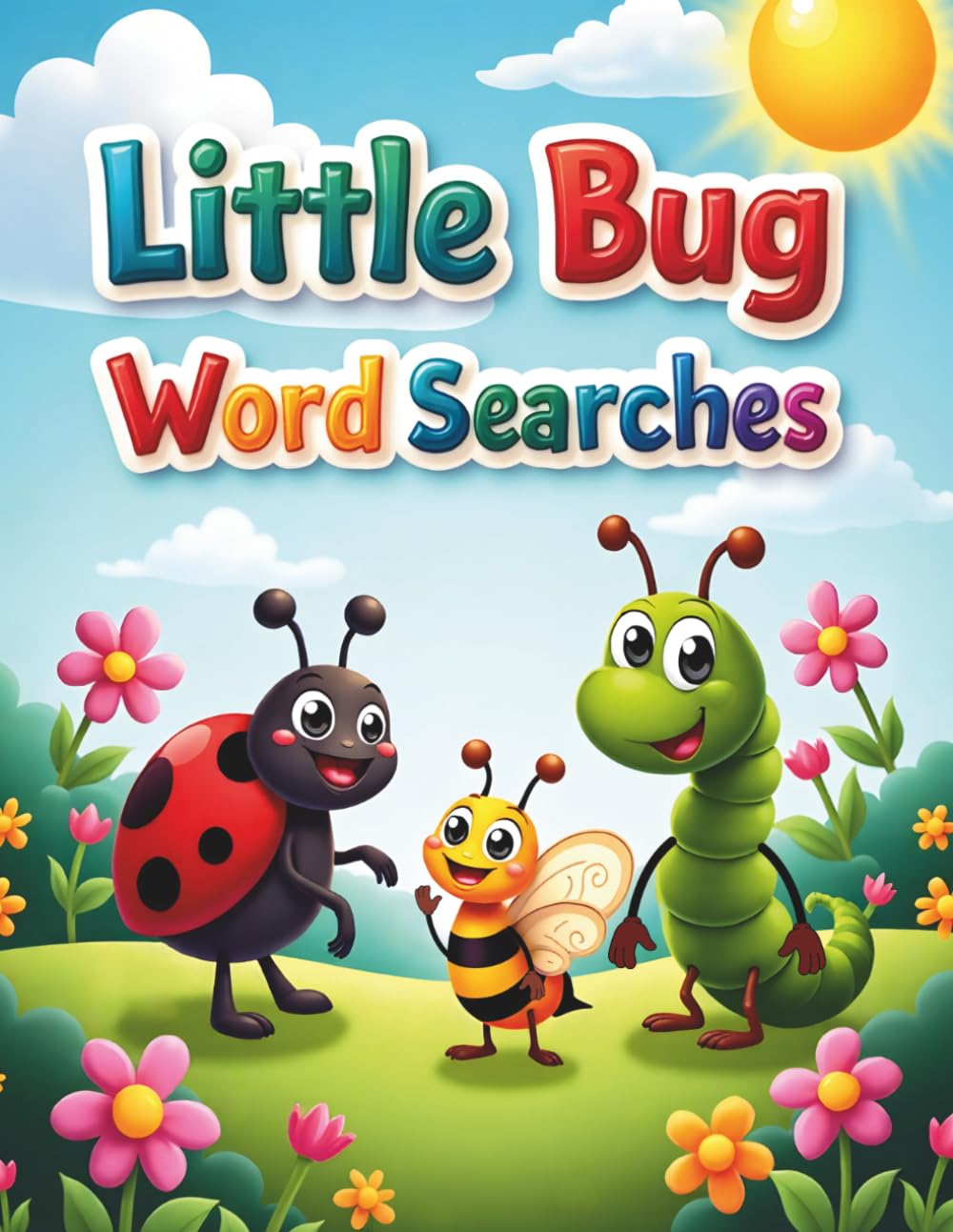 Little Bug Word Searches: 50 Fun & Easy Puzzles for Kids Who Love Creepy Crawlies plus 10 Bonus Coloring Pages!
